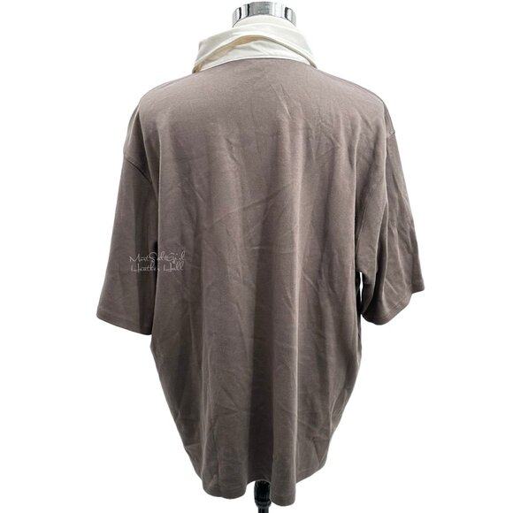 Weekday Pascal Oversized Polo Shirt Size Large - Picture 3 of 7